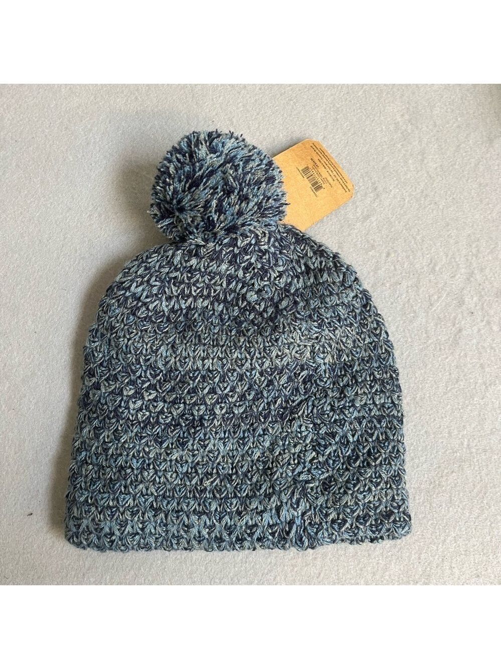 Field & Stream Blue Knit Beanie with Pom Pom